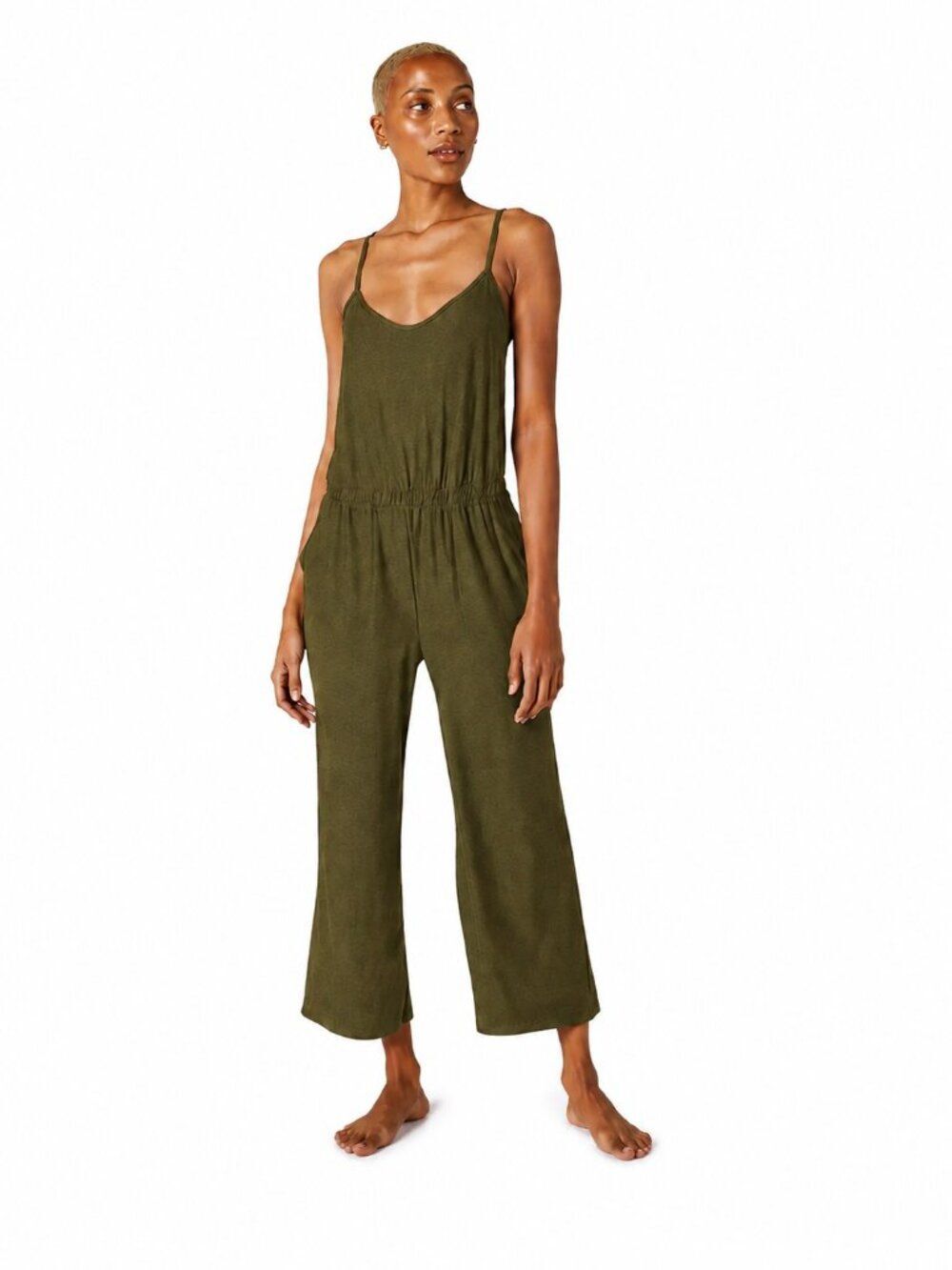 Beyond Yoga Leisure Jumpsuit Dusty Forest Heather Size S